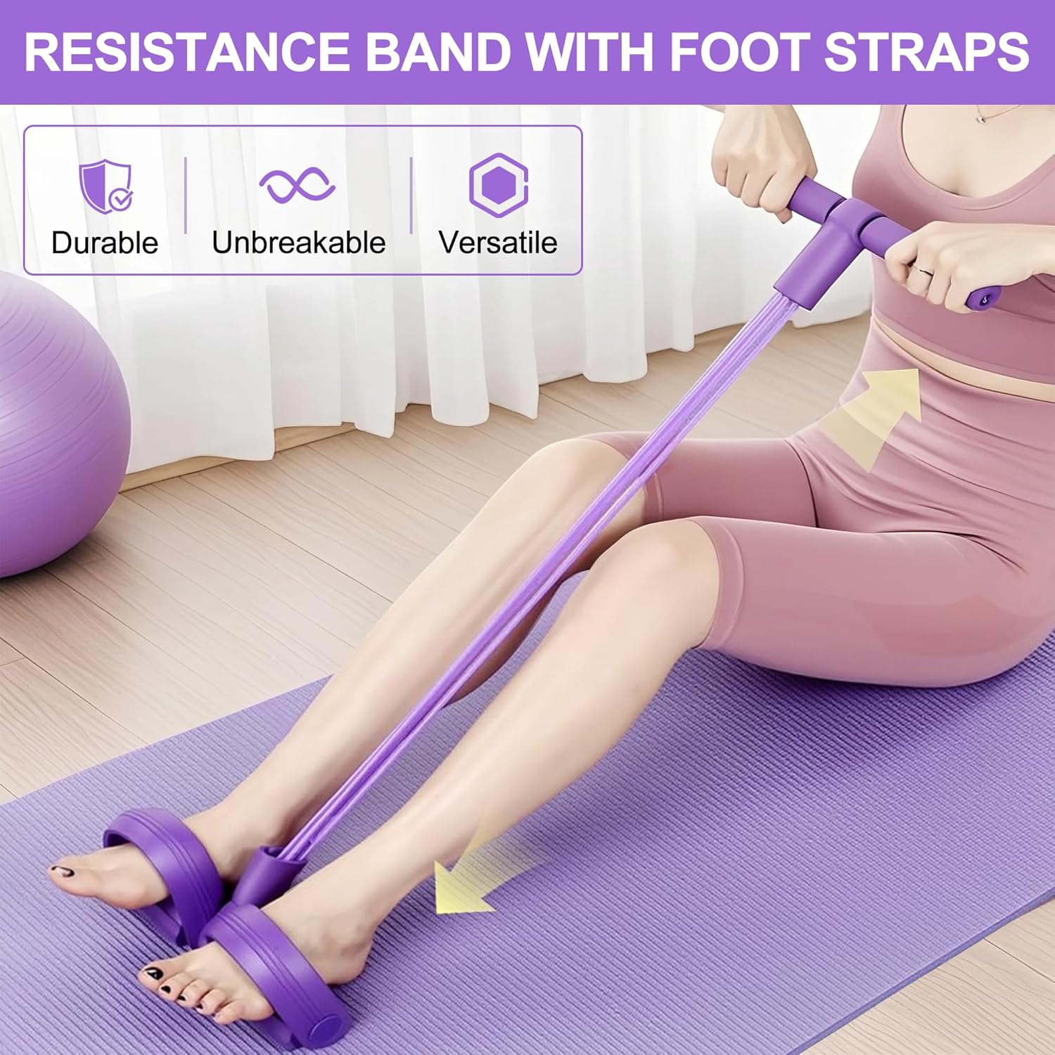 4-Tube Pedal Resistance Band M - Sports Equipment Warehouse 评论和价格